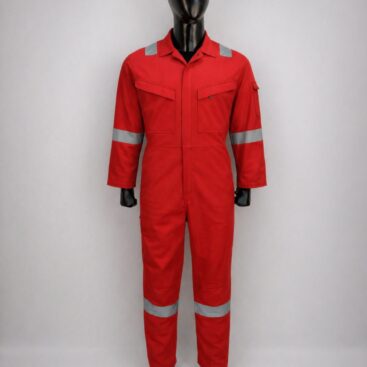 Industrial safety coveralls for full-body protection in demanding work environments
