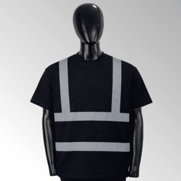 High-visibility safety shirts for industrial and construction workers